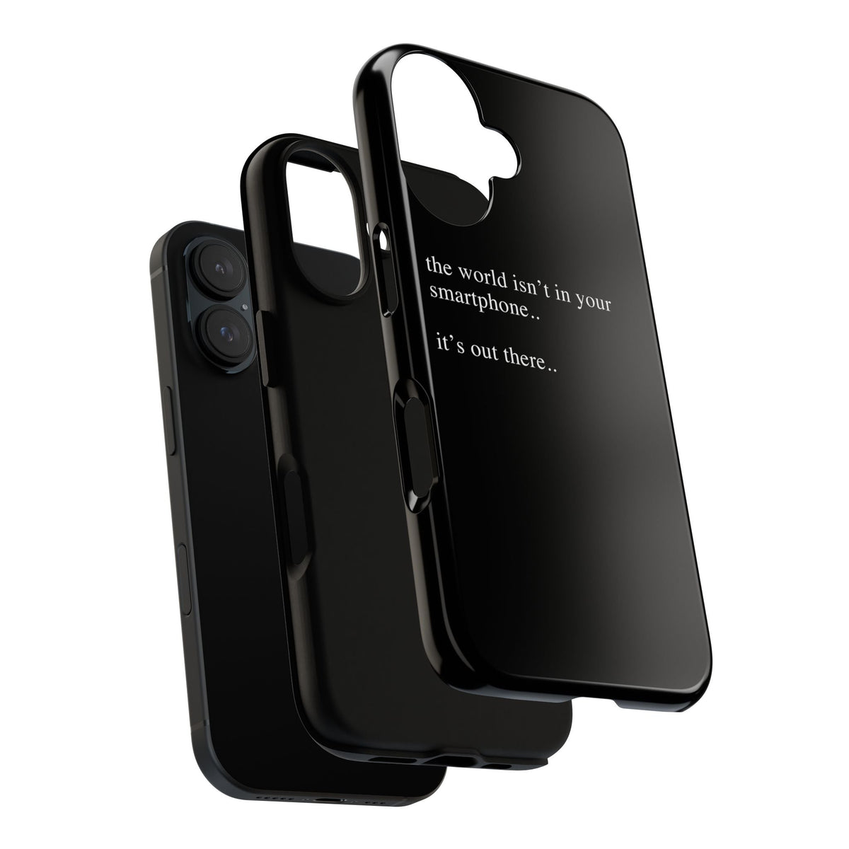'not in your smartphone' iphone case