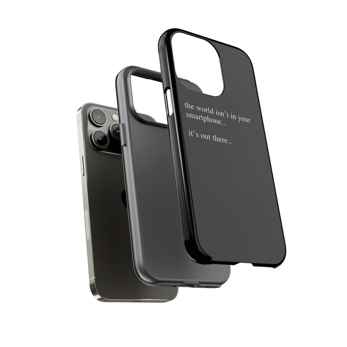 'not in your smartphone' iphone case
