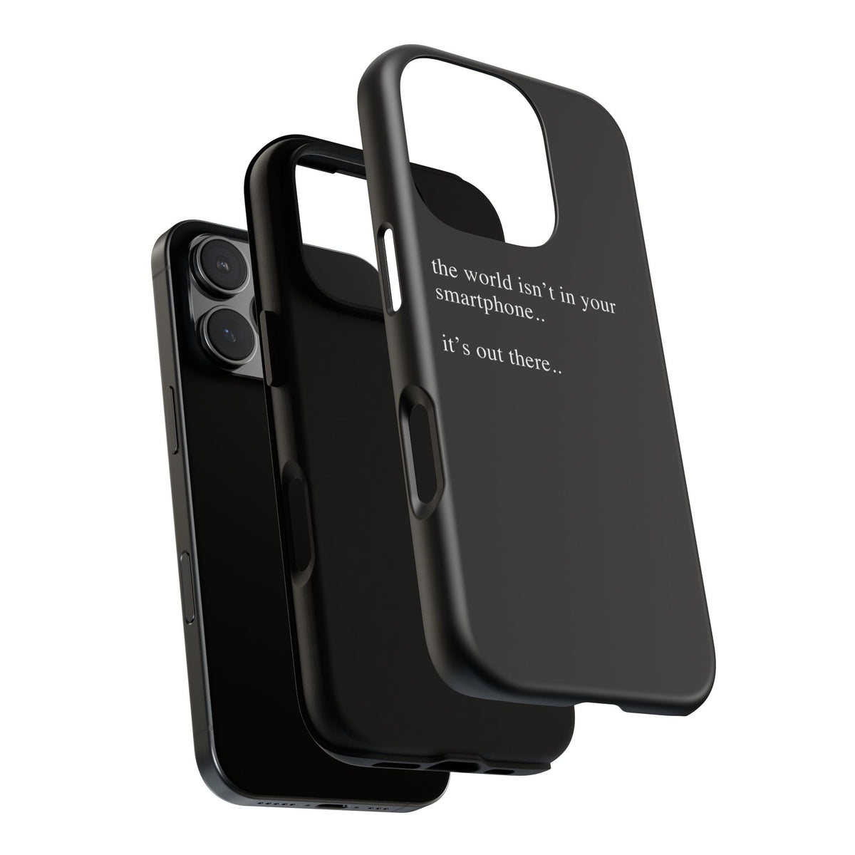 'not in your smartphone' iphone case