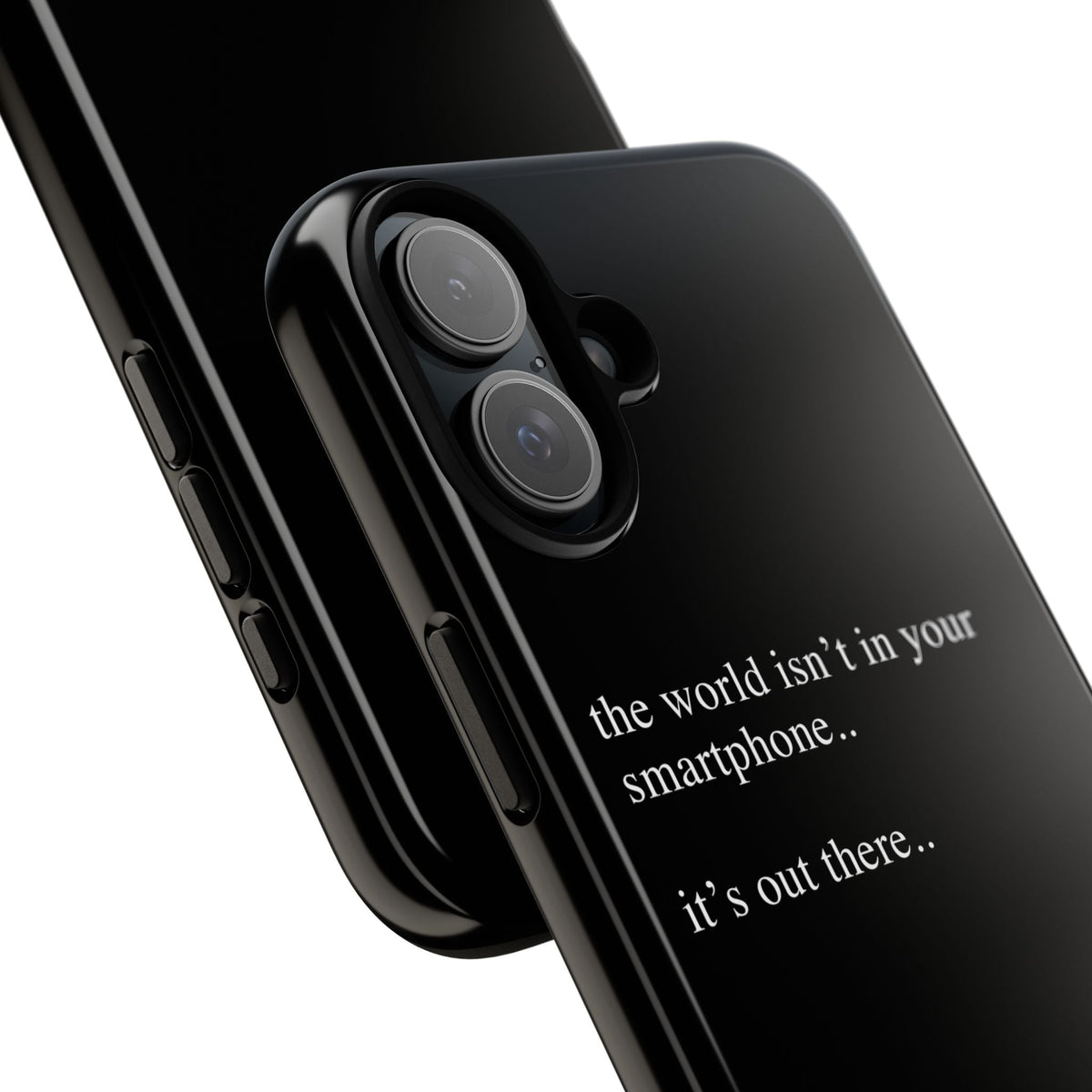 'not in your smartphone' iphone case