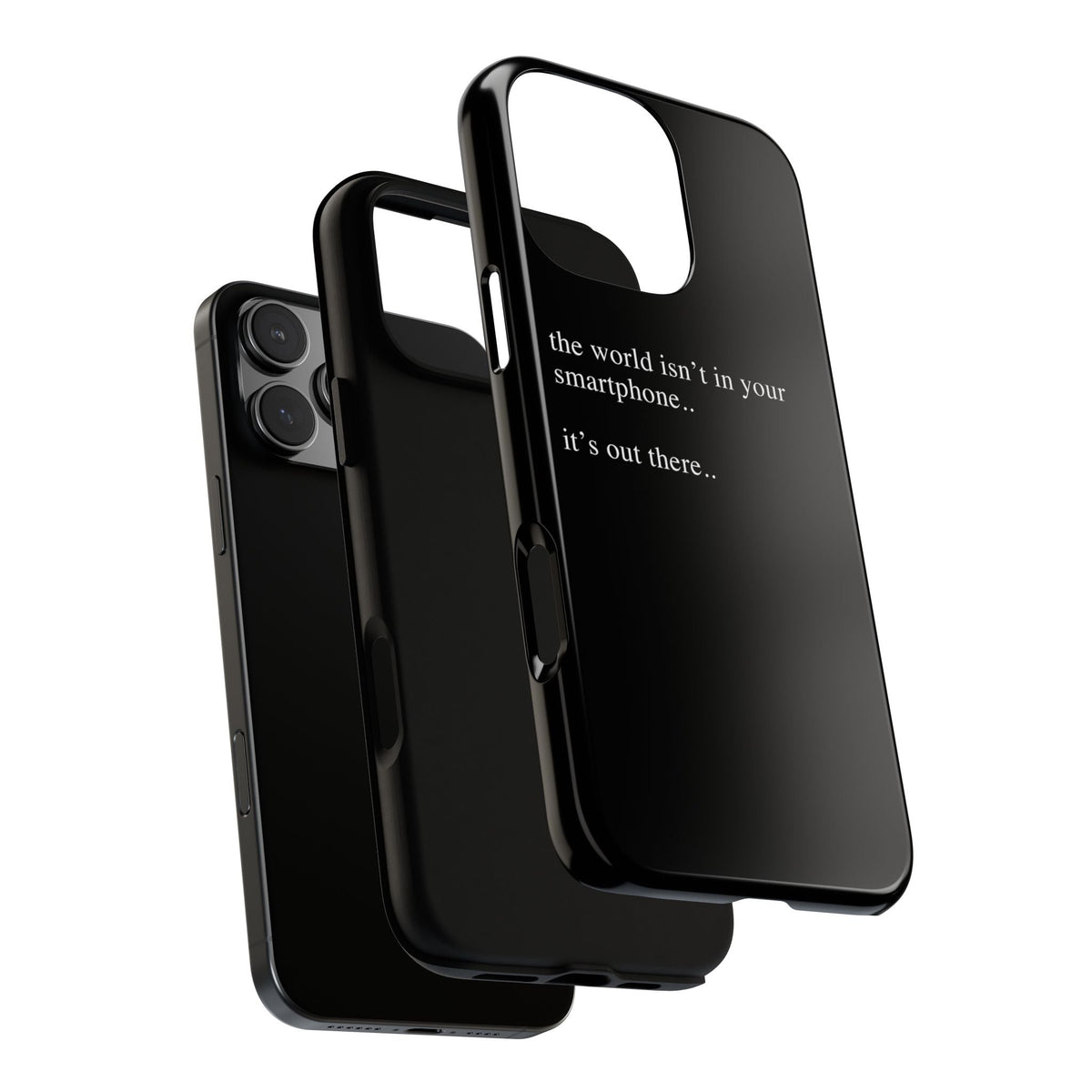 'not in your smartphone' iphone case