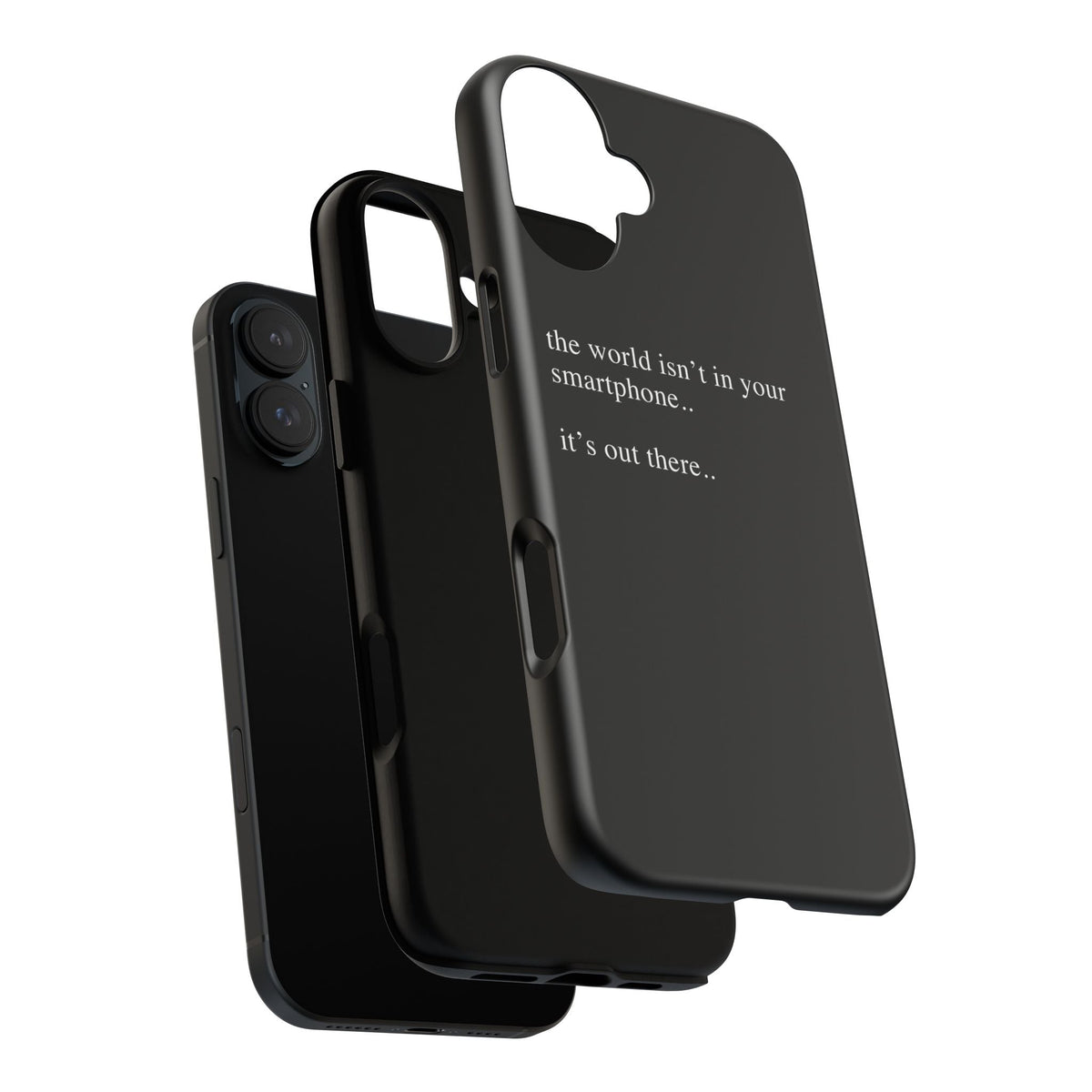 'not in your smartphone' iphone case