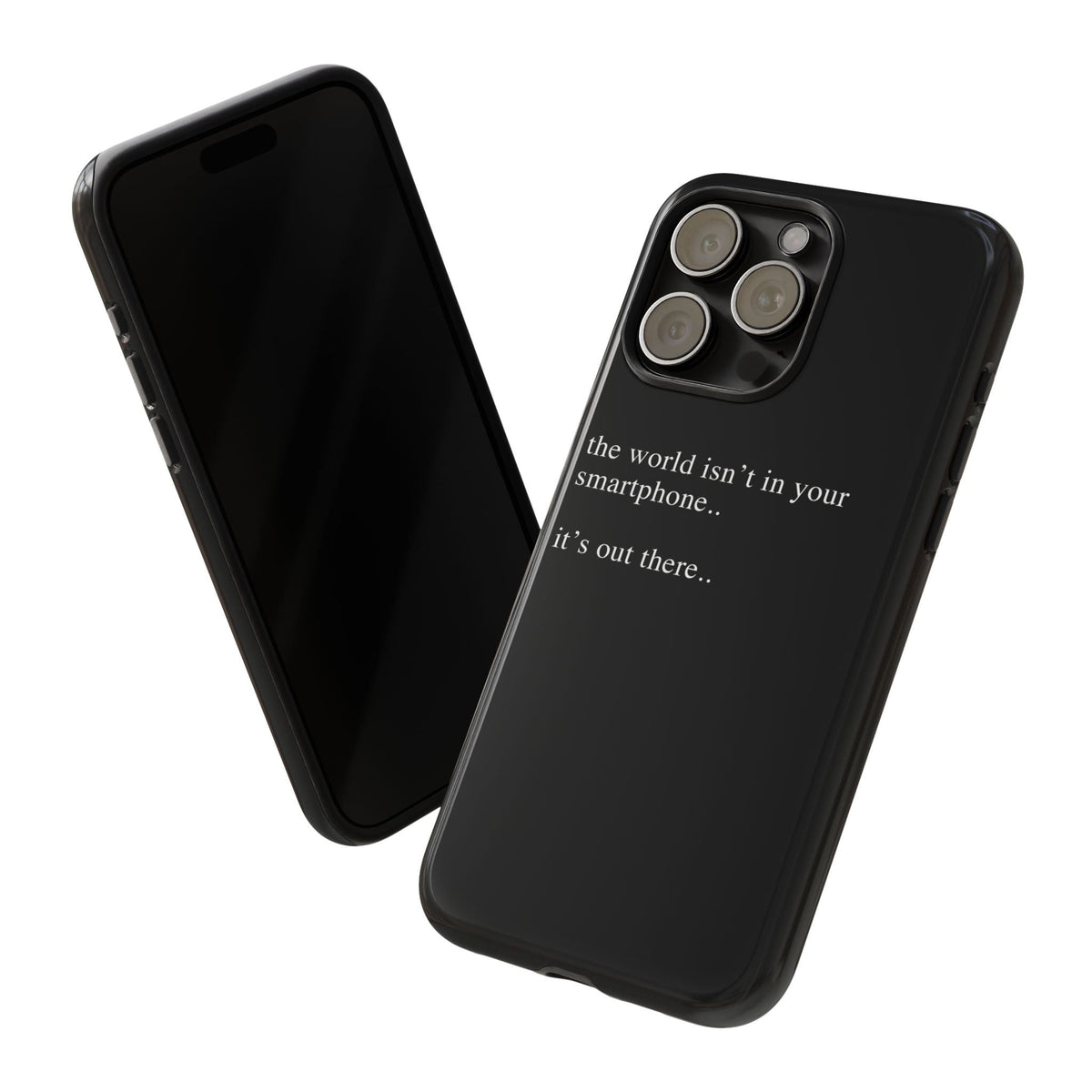 'not in your smartphone' iphone case