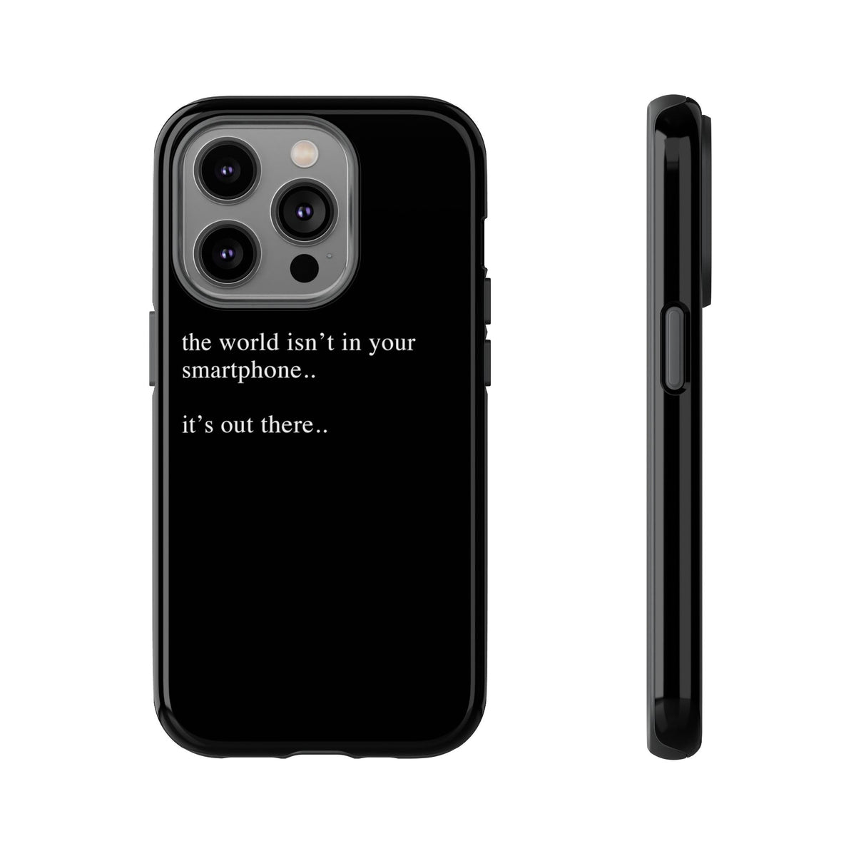 'not in your smartphone' iphone case
