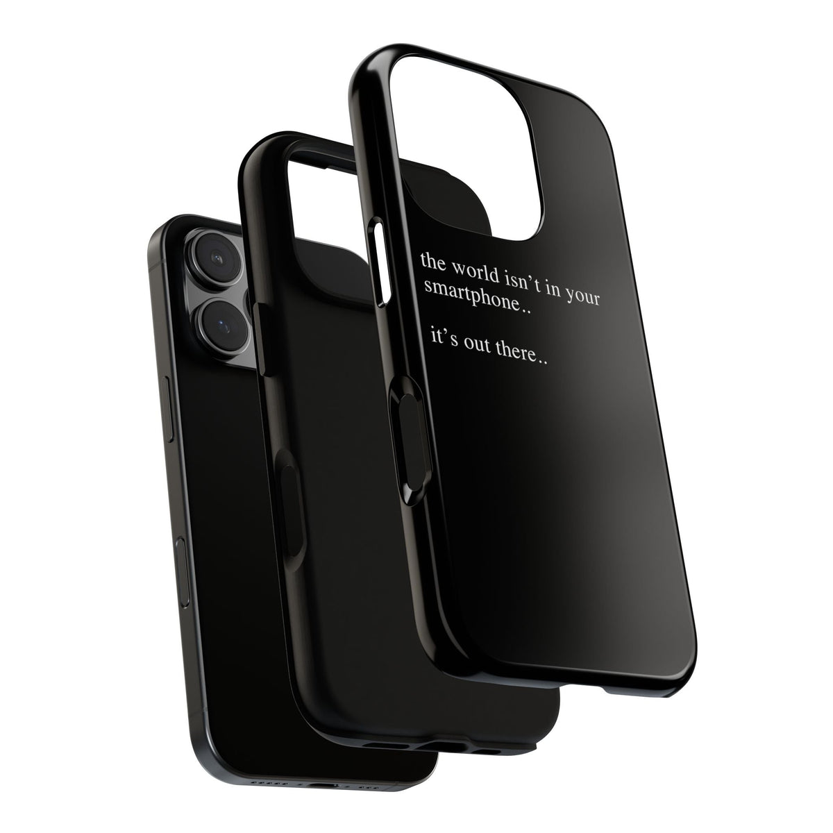 'not in your smartphone' iphone case