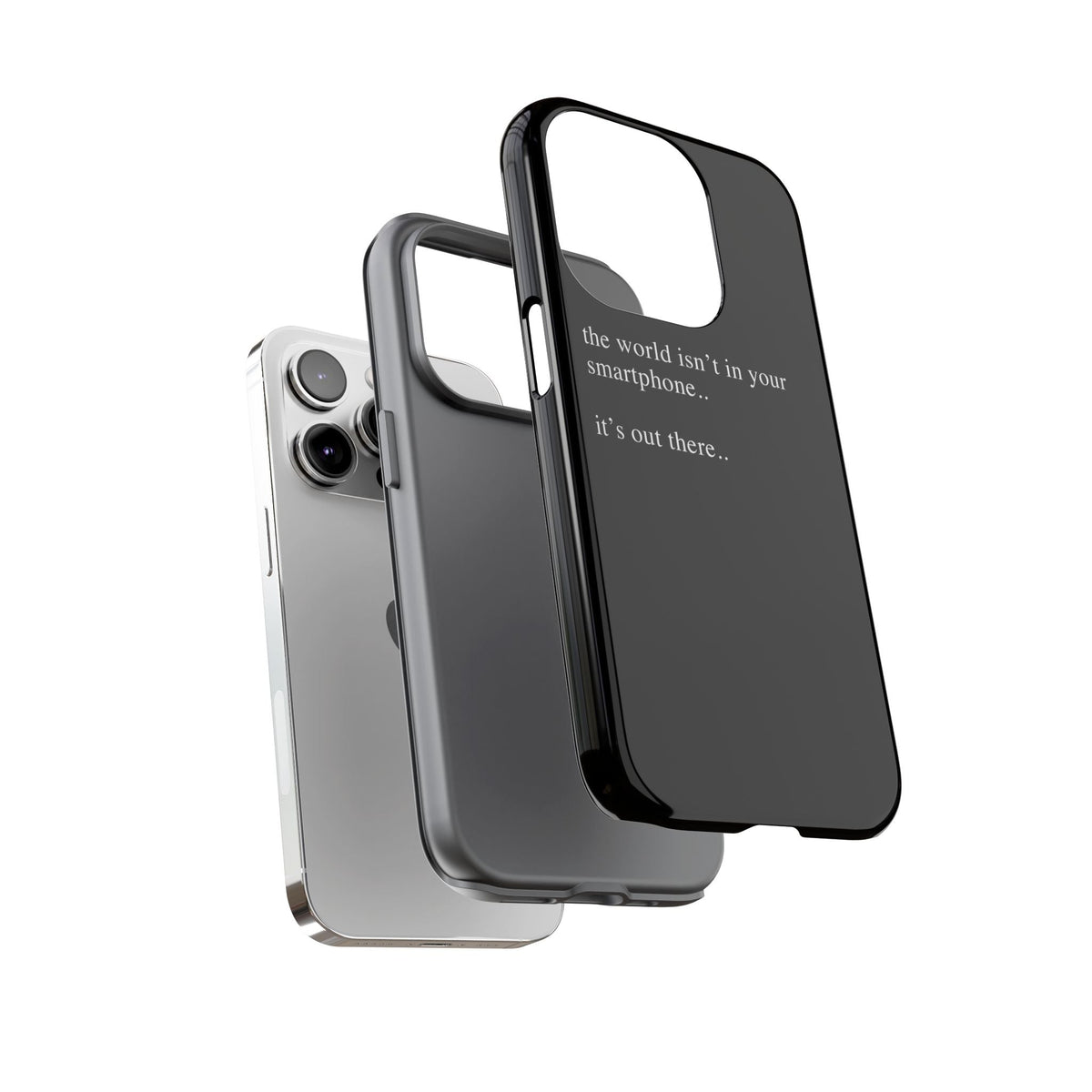 'not in your smartphone' iphone case