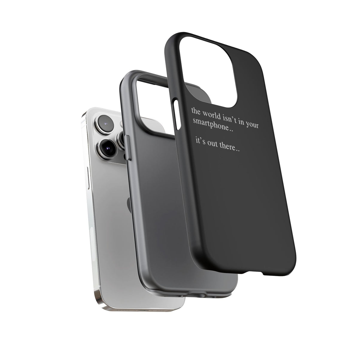 'not in your smartphone' iphone case