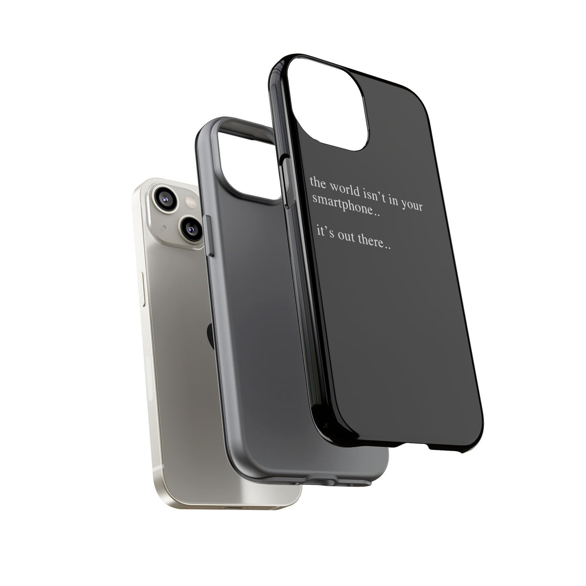 'not in your smartphone' iphone case