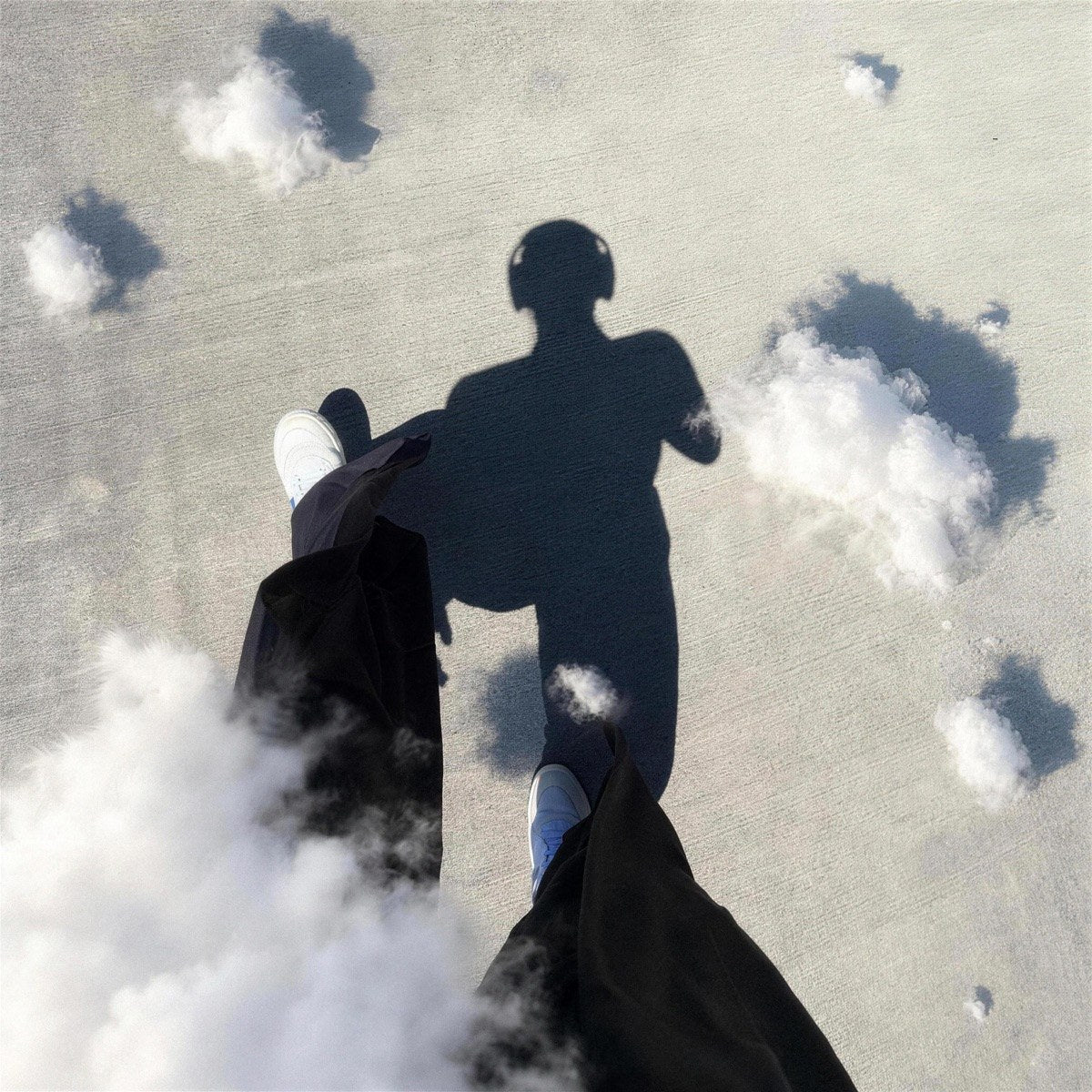 shadows on the pavement