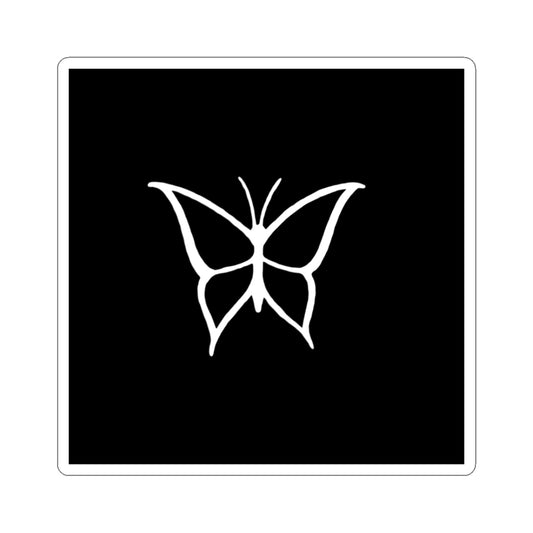 Black 3 inch Wonderneath butterfly sticker